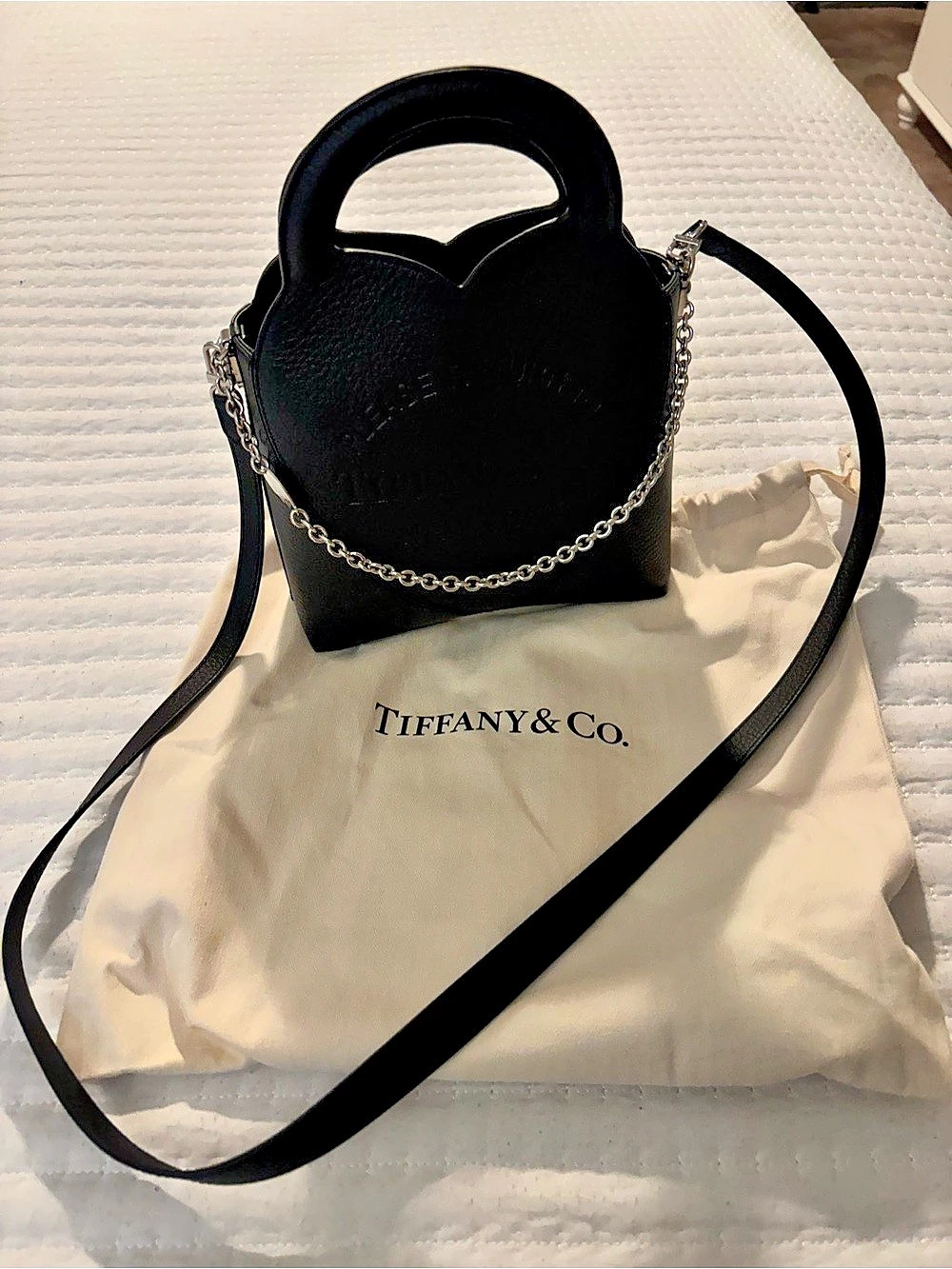 Tiffany & Co. Return to Tiffany Mini Crossbody Bag. Black